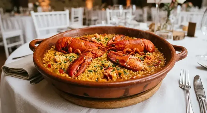 Arroz de Bogavante — plato de nuestra carta de catering