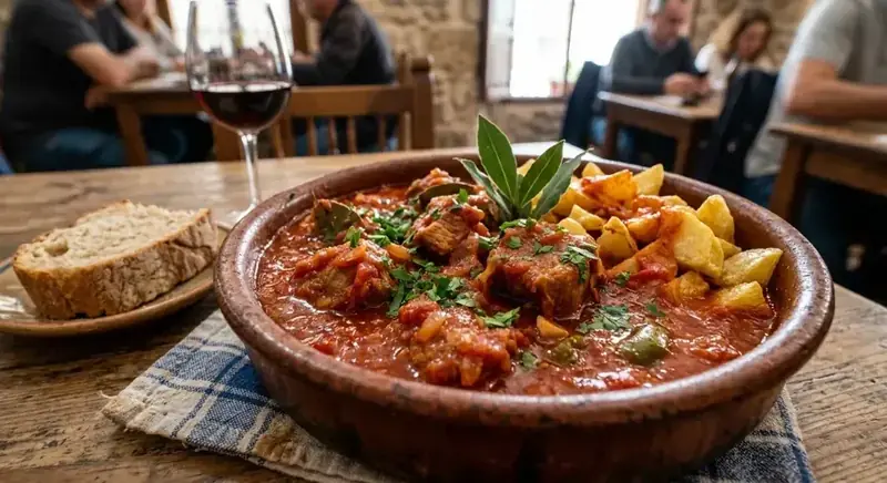 Carne con Tomate — plato de nuestra carta de catering
