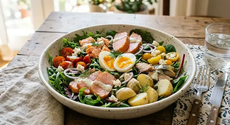 Ensalada de Ahumados — plato de nuestra carta de catering