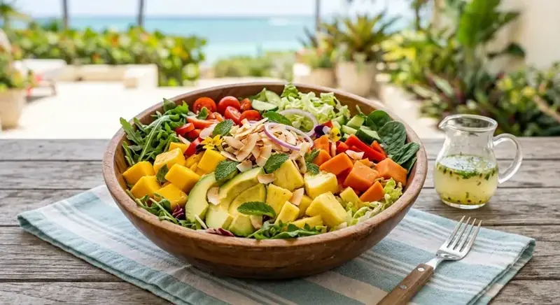 Ensalada tropical — plato de nuestra carta de catering