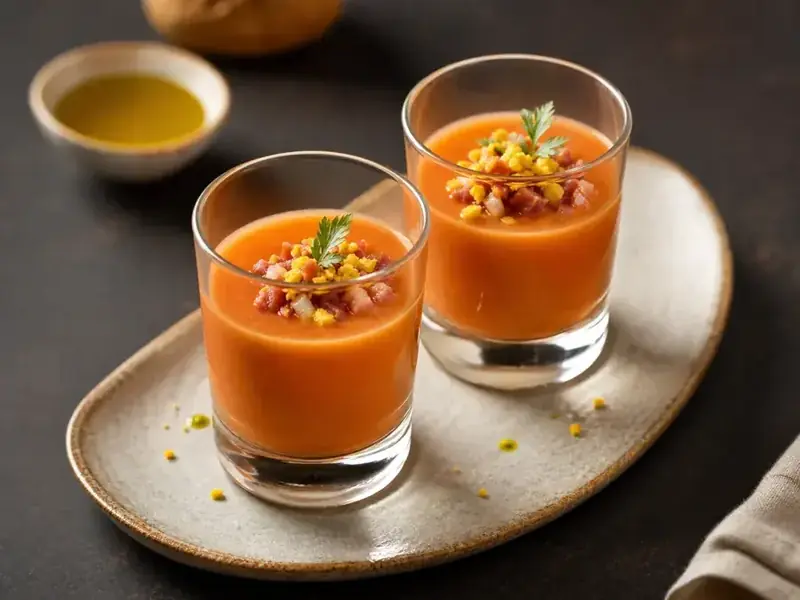 Gazpacho Andaluz — plato de nuestra carta de catering