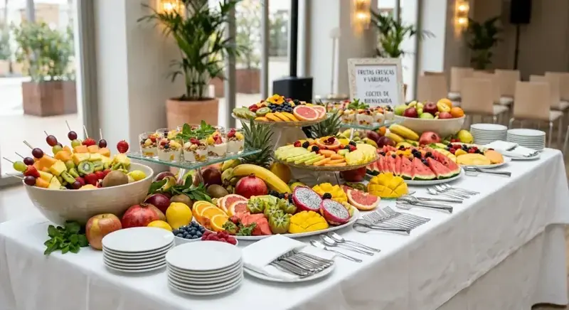 Mesa temática de Frutas variadas — plato de nuestra carta de catering
