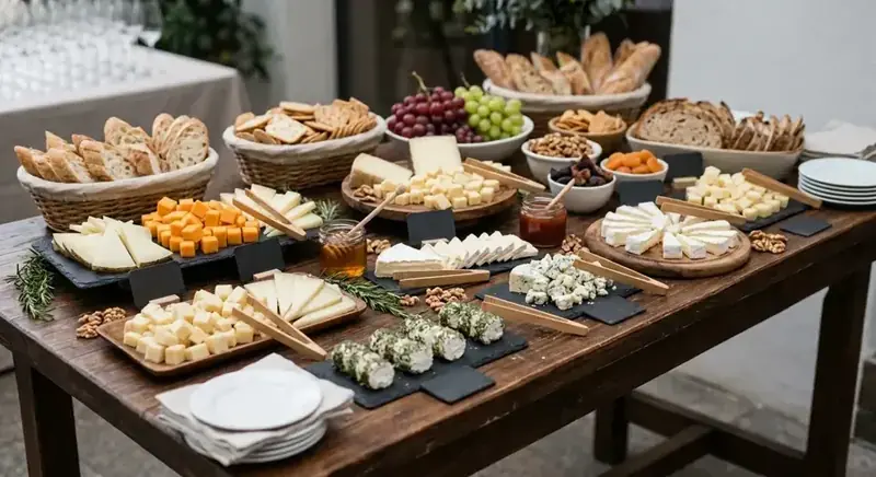 Mesa Temática de Quesos Variados — plato de nuestra carta de catering