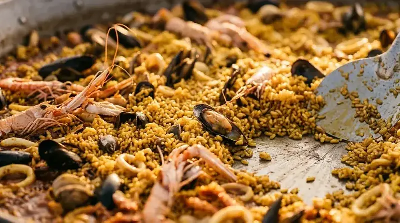 Paella de Marisco — plato de nuestra carta de catering