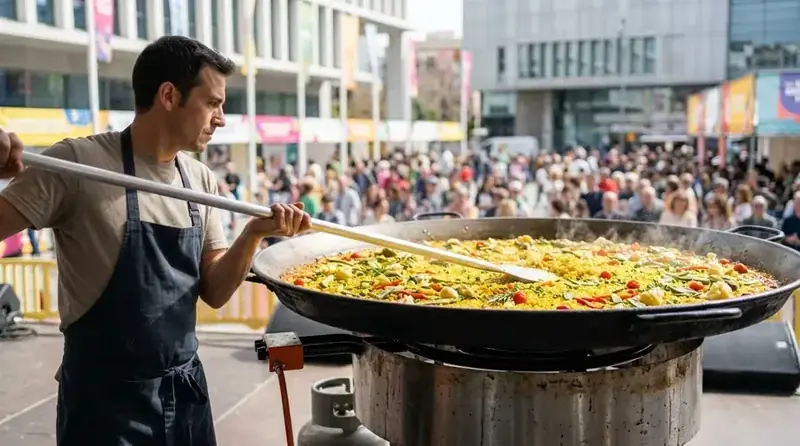 Paella de Verduras — plato de nuestra carta de catering
