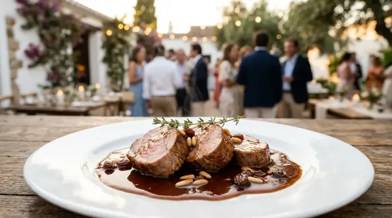 Solomillo al Pedro Ximénez — plato de nuestra carta de catering